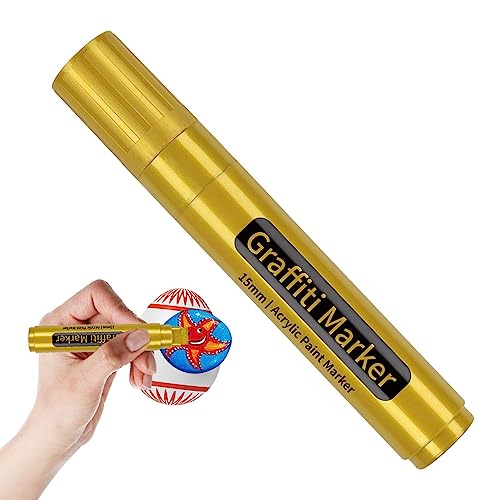 DASHIELL Farbmarker - 15 mm Filzstifte mit schnell trocknender Tinte und Acrylfarbe | Farbstifte für Etiketten, Schilder, Kalligraphie und Graffiti-Zubehör für Gemälde im Freien DASHIELL Farbmarker - 15 mm Filzstifte mit schnell trocknender Tinte und Acrylfarbe | Farbstifte für Etiketten, Schilder, Kalligraphie und Graffiti-Zubehör für Gemälde im Freien von DASHIELL