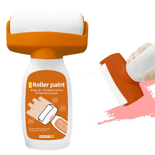 DASIAUTOEM 500g Wandfarbe Ausbessern Weiß, Wandreparatur Rollbürste 2 in 1 Wandfarbe Ausbessern Wandreparatur Rollbürste mit wandreparaturpaste für Küche, Schlafzimmer und Wohnzimmer DASIAUTOEM 500g Wandfarbe Ausbessern Weiß, Wandreparatur Rollbürste 2 in 1 Wandfarbe Ausbessern Wandreparatur Rollbürste mit wandreparaturpaste für Küche, Schlafzimmer und Wohnzimmer von DASIAUTOEM