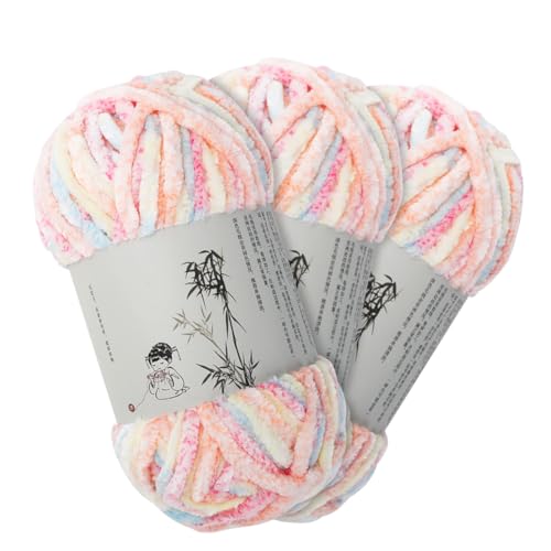 DASIAUTOEM Chenille Wolle Garn, 3x100g Samtig Chenillegarn, Chenille Wolle zum Häkeln, Flauschige Weich Plüschwolle mit Häkelzubehör, Himalaya wolle zum Häkeln von Socken,Mützen,Schals,Pullovern (B) DASIAUTOEM Chenille Wolle Garn, 3x100g Samtig Chenillegarn, Chenille Wolle zum Häkeln, Flauschige Weich Plüschwolle mit Häkelzubehör, Himalaya wolle zum Häkeln von Socken,Mützen,Schals,Pullovern (B) von DASIAUTOEM