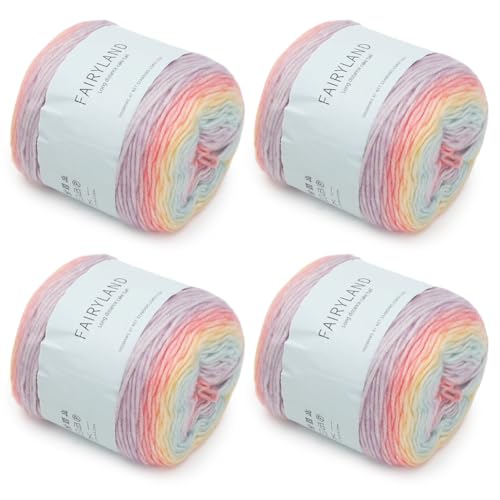 DASIAUTOEM Farbverlaufsgarn, 400g Wolle mit Farbverlauf zum Häkeln, Mehrfarbiges Gradient Häkelgarn, Schön Farbverlaufswolle Super Weich Häkelgarn, Wolle zum Stricken Elegante Pullover Hüte, Schal DASIAUTOEM Farbverlaufsgarn, 400g Wolle mit Farbverlauf zum Häkeln, Mehrfarbiges Gradient Häkelgarn, Schön Farbverlaufswolle Super Weich Häkelgarn, Wolle zum Stricken Elegante Pullover Hüte, Schal von DASIAUTOEM
