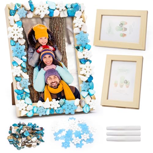 DATIFF 2 Stück Schneeflocke Bilderrahmen Bastelset Holz Weihnachten Fotorahmen zum Basteln Winter Mosaikset Bastelhandwerk DIY Weihnachten Geschenk für Mädchen Jungen Weihnachten Winter Tischdeko DATIFF 2 Stück Schneeflocke Bilderrahmen Bastelset Holz Weihnachten Fotorahmen zum Basteln Winter Mosaikset Bastelhandwerk DIY Weihnachten Geschenk für Mädchen Jungen Weihnachten Winter Tischdeko von DATIFF