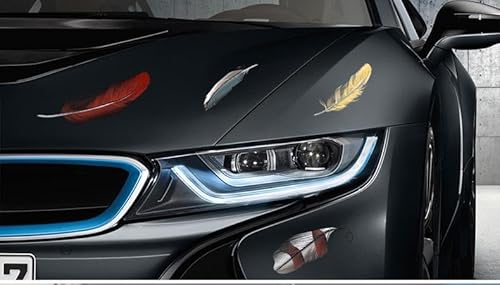 DATONGERGOUZI Modische Federaufkleber für BYD Dolphin 2023 2024 2025, Modifizierte Autoaufkleber, Kratzaufkleber, Geeignet für Autos, Motorräder, Notizbücher von DATONGERGOUZI