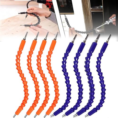 DATOZA Superbit-Bohrerverlängerung, flexible Bohrerverlängerung, Superbit-Schraubendreher, biegbar, flexible Bohrerverlängerung, biegbarer Schraubendreher-Bohraufsatz, orange + blau, 8 Stück DATOZA Superbit-Bohrerverlängerung, flexible Bohrerverlängerung, Superbit-Schraubendreher, biegbar, flexible Bohrerverlängerung, biegbarer Schraubendreher-Bohraufsatz, orange + blau, 8 Stück von DATOZA