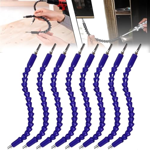 DATOZA Superbit flexible Bohrerverlängerung, 29,5 cm, Superbit-Schraubendreher, flexibel, flexibler Schaft, flexibler Schaft, Verlängerungs-Bits, Blau, 8 Stück DATOZA Superbit flexible Bohrerverlängerung, 29,5 cm, Superbit-Schraubendreher, flexibel, flexibler Schaft, flexibler Schaft, Verlängerungs-Bits, Blau, 8 Stück von DATOZA