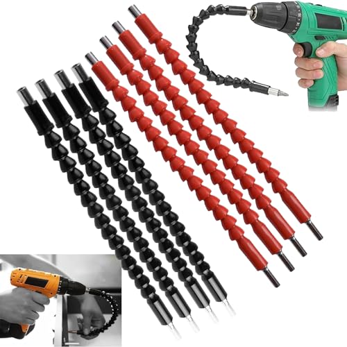 Flexibles Bohrerverlängerungs-Set, 29 cm, biegbares Werkzeug, flexibler Bohreradapter, 360-Grad-Schraubendreher-Verlängerung für jeden Winkel, funktioniert mit jedem Bohrer oder Schraubendreher Flexibles Bohrerverlängerungs-Set, 29 cm, biegbares Werkzeug, flexibler Bohreradapter, 360-Grad-Schraubendreher-Verlängerung für jeden Winkel, funktioniert mit jedem Bohrer oder Schraubendreher von DATOZA