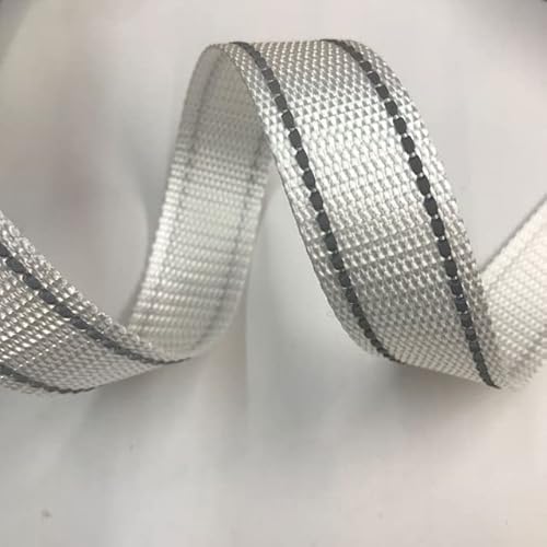 DAVALO 5 Meter 20 mm Polyester reflektierendes Gurtband Rucksackgurt Tasche Nähzubehör Haustierhalsband Handarbeit DAVALO 5 Meter 20 mm Polyester reflektierendes Gurtband Rucksackgurt Tasche Nähzubehör Haustierhalsband Handarbeit von DAVALO