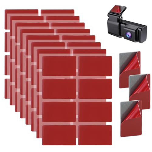 DAVIDJAMESCLARKE 64 Stück Ultra Sticky Strong Pads Klebeband,3x5cm Doppelseitige Klebepads Rechteckig,Doppelseitige Schaumstoff Pads,1,5 mm dick Klebepad,Für Wände Bild,Auto von DAVIDJAMESCLARKE