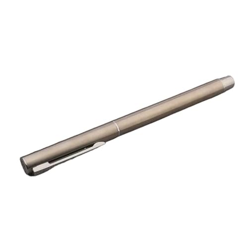 DAVNO Edelstahl-Füllfederhalter, Kalligraphie-Stift, runder Flourish-Körper, Geschäft, Büro, Schulbedarf, Schreibtintenstift von DAVNO