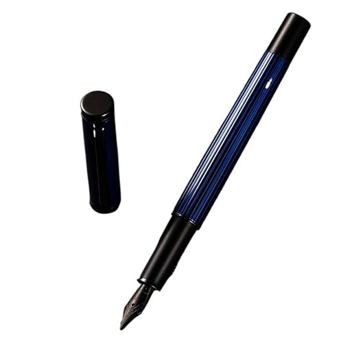 DAVNO Metall-Füllfederhalter, Blau/Rot/Schwarz, luxuriöse Qualität, Finanzstudenten, Schule, Bürobedarf, Tintenstifte, Schreibwaren (blaues Meer, M) von DAVNO