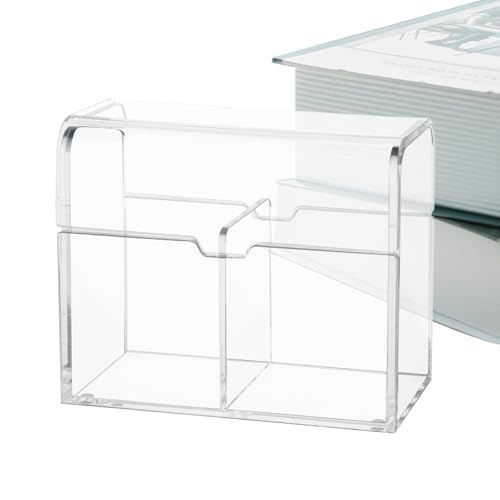 DAWCBVJQ Klar Acryl Kartenbox - Aufbewahrungsbox Für Sammelkarten & Spielkarten,Große Aufbewahrungsbox Mit Deckel Für Sammlerstücke Bei Sport Hochzeit Geburtstag Abschlussfeier von DAWCBVJQ