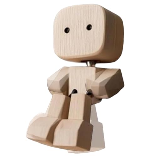 DAWCBVJQ Wackelnde Holzfiguren, 8x4cm Wackelnder Holzmann Für Auto, Kleine Holzfigur, Armaturenbrett Dekoration, Schreibtisch Ornamente Für Schlafzimmer, Büro, Wohnzimmer DAWCBVJQ Wackelnde Holzfiguren, 8x4cm Wackelnder Holzmann Für Auto, Kleine Holzfigur, Armaturenbrett Dekoration, Schreibtisch Ornamente Für Schlafzimmer, Büro, Wohnzimmer von DAWCBVJQ