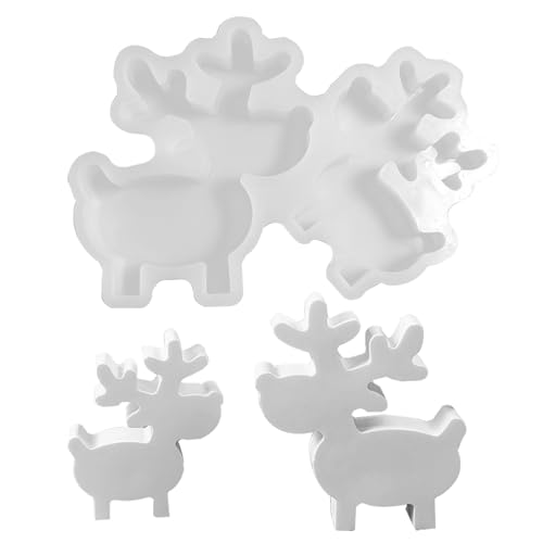 DAWCBVJQ Weihnachts Elch Silikonform - Weihnachts Elch Gipsform | Silikon Handwerk Form für Feiertag DIY Projekte Heimdekoration Gips Ornament Seife Kerzenherstellung Epoxidharz Gießen DAWCBVJQ Weihnachts Elch Silikonform - Weihnachts Elch Gipsform | Silikon Handwerk Form für Feiertag DIY Projekte Heimdekoration Gips Ornament Seife Kerzenherstellung Epoxidharz Gießen von DAWCBVJQ