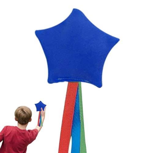 DAWCBVJQ Wurf-Säckchen Für Kinder - Kleine Wurfsäckchen Im Stern-Design | Tragbares Wurfspielzeug Mit Bändern Für Garten Camping Unterricht Indoor Outdoor von DAWCBVJQ