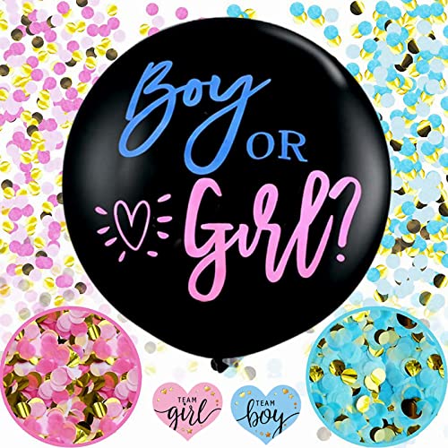 Babyparty Luftballons, Geburtsballons für Jungen, Jungen oder Mädchen, Gender Reveal Party, Ballon 36 Zoll für Gender Reveal Party Babyparty Luftballons, Geburtsballons für Jungen, Jungen oder Mädchen, Gender Reveal Party, Ballon 36 Zoll für Gender Reveal Party von DAWOOWF
