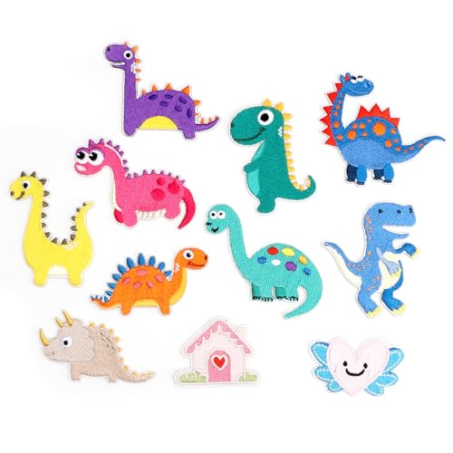 11 Stück Dinosaurier Patches Flicken zum Aufbügeln, Aufnäher Bestickt Bügelflicken für Kinder, Patches oder Aufnähen, Dekorative Bügelsticker für Kleidung, Hosen, Taschen, Jeans, DIY-Zubehör 11 Stück Dinosaurier Patches Flicken zum Aufbügeln, Aufnäher Bestickt Bügelflicken für Kinder, Patches oder Aufnähen, Dekorative Bügelsticker für Kleidung, Hosen, Taschen, Jeans, DIY-Zubehör von DAWRIS