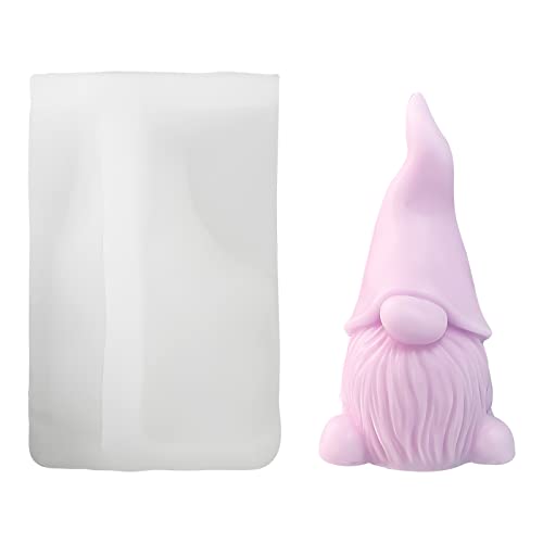 3D Wichtel silikonformen gießformen, Weihnachten Kerzenform DIY Wichtel Silikon Harz Form Kerzenform Gips Seife Silikonform 3D Silikonform Weihnachten für Herstellung Von Kerzen, Schokolade, Fondant von DAWRIS