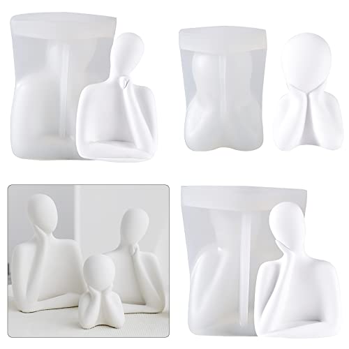 3PCS Kerzenformen zum Gießen Kerzenform Silikon Gießform, DAWRIS 3D Raysin Gießformen Silikonform Kerzenhalter Kerzengießformen, Kerzen Selber Machen Set Für Handarbeit Ornamente Duftkerze Home Decor von DAWRIS