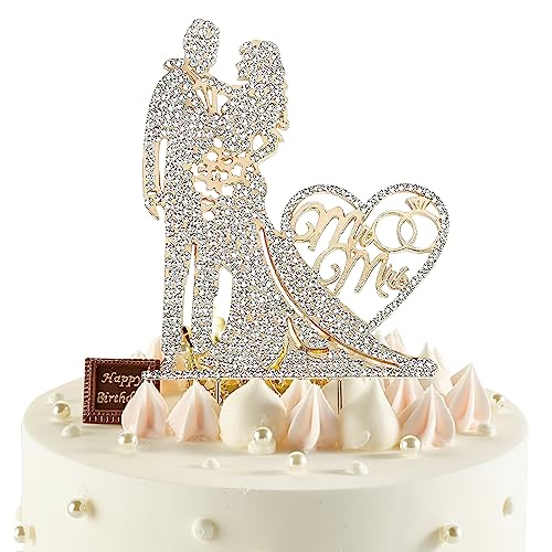 Cake Topper Hochzeit Tortenstecker Torten Tortendeko mit Strass Deko Tortenfiguren Hochzeitstorte Tortenständer Wedding Kuchenaufstecker Kuchendeko Hochzeitsdeko Tortenaufleger für Verlobung Torte Cake Topper Hochzeit Tortenstecker Torten Tortendeko mit Strass Deko Tortenfiguren Hochzeitstorte Tortenständer Wedding Kuchenaufstecker Kuchendeko Hochzeitsdeko Tortenaufleger für Verlobung Torte von DAWRIS