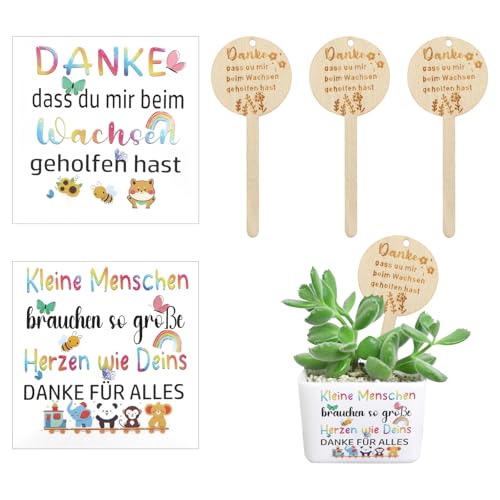 DAWRIS 4 Schriftzug Aufkleber für Blumentopf +4 Blumenstecker aus Holz| Abschiedsgeschenk Kindergarten | Geschenkidee Erzieherin | Danke das du Mir Beim Wachsen Geholfen Hast DAWRIS 4 Schriftzug Aufkleber für Blumentopf +4 Blumenstecker aus Holz| Abschiedsgeschenk Kindergarten | Geschenkidee Erzieherin | Danke das du Mir Beim Wachsen Geholfen Hast von DAWRIS
