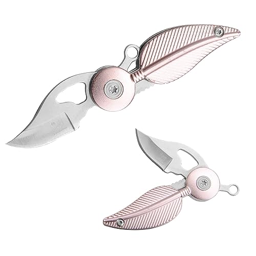 DAWRIS Mini Messer Rosa, Klappmesser, Mini Taschenmesser, Schlüsselanhänger messer, Outdoor messer, Neck Knife, EDC Messer, Geschenk für Damen, Freundin für Outdoor Camping Survival DAWRIS Mini Messer Rosa, Klappmesser, Mini Taschenmesser, Schlüsselanhänger messer, Outdoor messer, Neck Knife, EDC Messer, Geschenk für Damen, Freundin für Outdoor Camping Survival von DAWRIS