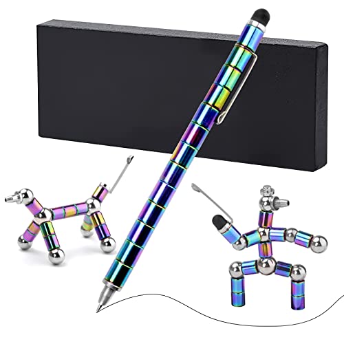 DAWRIS Magnetischer Kugelschreiber, Magnetstift Stylus Stift Ein Kugelschreiber Schwarz hochwertig Fidget Pen, Geistiges Spielzeug für Jugendliche als geschenk für Männer oder Frauen Oder Teenager von DAWRIS