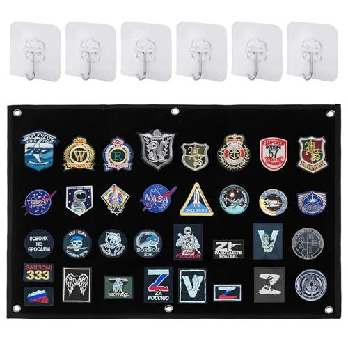 Patchwand Klett Wand Klettfläche Klettmatte 60×45CM Mit Ösen Faltbar Klettwand Haken, Schlaufe Klett Patch Board Patches Klett Wandern Organizer Display Tafel für Abzeichen Stempel Aufnäher Patchwand Klett Wand Klettfläche Klettmatte 60×45CM Mit Ösen Faltbar Klettwand Haken, Schlaufe Klett Patch Board Patches Klett Wandern Organizer Display Tafel für Abzeichen Stempel Aufnäher von DAWRIS