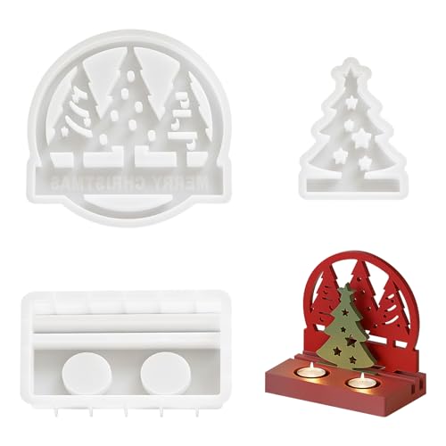 Weihnachtsbaum Teelichthalter Kerzenformen, Weihnachtsbaum Silikonform Gießformen, Silikonform für DIY Weihnachten Kerze, Kerzenformen zum Gießform Kerzenhalter als Heimdekorationen Weihnachtsbaum Teelichthalter Kerzenformen, Weihnachtsbaum Silikonform Gießformen, Silikonform für DIY Weihnachten Kerze, Kerzenformen zum Gießform Kerzenhalter als Heimdekorationen von DAWRIS
