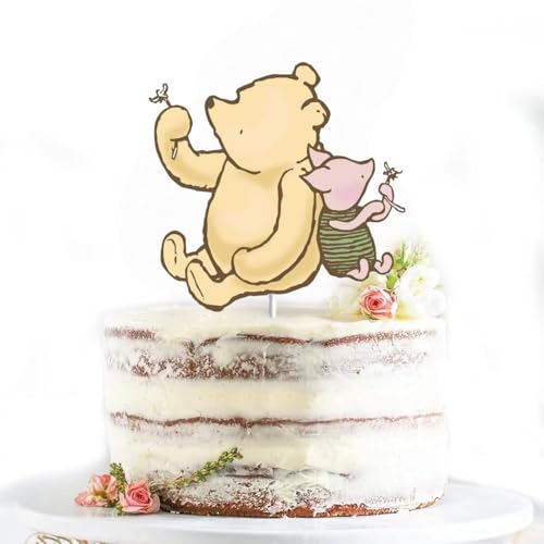 Vintage Winnie Tortenaufsatz für Mädchen und Jungen, klassische Pooh-Babyparty-Dekorationen, Geburtstagstortendekoration, Tafelaufsatz, Gender Reveal Supplies Vintage Winnie Tortenaufsatz für Mädchen und Jungen, klassische Pooh-Babyparty-Dekorationen, Geburtstagstortendekoration, Tafelaufsatz, Gender Reveal Supplies von DAYIMG