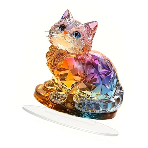 DAYLIGHE Schönes Kätzchen Flaches Dekoratives Zeichen Acrylausstellungsstück Perfekt Für Regale Und Schreibtisch Tabletop Dekoration DAYLIGHE Schönes Kätzchen Flaches Dekoratives Zeichen Acrylausstellungsstück Perfekt Für Regale Und Schreibtisch Tabletop Dekoration von DAYLIGHE