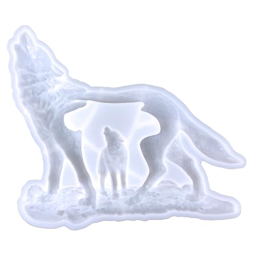 Wandkunst Silikonformen Wald Wolf Epoxidharz Gussformen Für Bastelfausthänge Tierform Dekoration Freien von DAYLIGHE