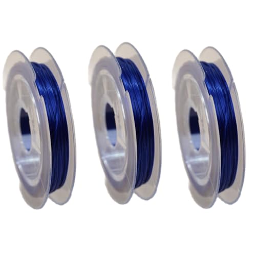 3 x dehnbare Schnur, elastisches Faden, Bastelzubehör für Armbänder, Halsketten, Perlen, Schmuckherstellung, dehnbarer Faden für DIY-Schmuckherstellung und Bastelprojekte von DAYnagh