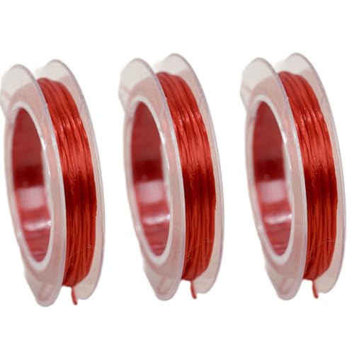 3 x dehnbare Schnur, elastisches Faden, Bastelzubehör für Armbänder, Halsketten, Perlen, Schmuckherstellung, dehnbarer Faden für DIY-Schmuckherstellung und Bastelprojekte von DAYnagh