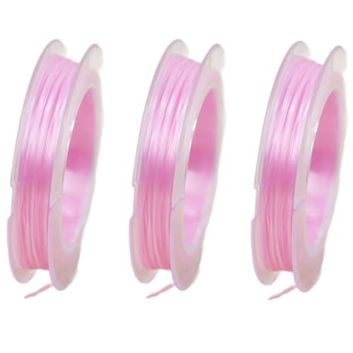 3 x dehnbare Schnur, elastisches Faden, Bastelzubehör für Armbänder, Halsketten, Perlen, Schmuckherstellung, dehnbarer Faden für DIY-Schmuckherstellung und Bastelprojekte von DAYnagh