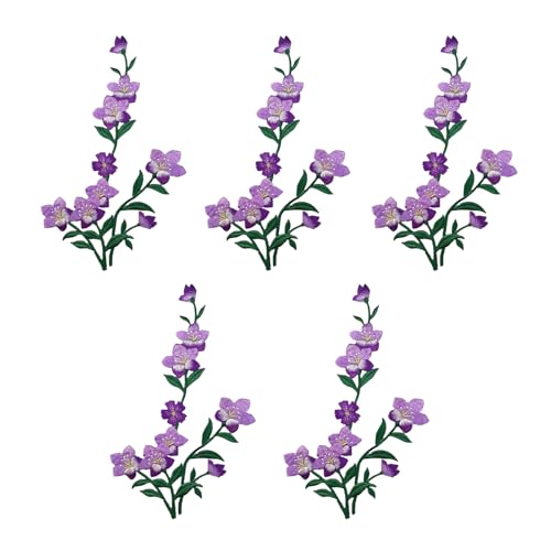 5 x bestickte Blumen-Aufnäher zum Aufbügeln für Jeans, Jacken, zum Aufnähen auf Blumenstoff für Kleidung 5 x bestickte Blumen-Aufnäher zum Aufbügeln für Jeans, Jacken, zum Aufnähen auf Blumenstoff für Kleidung von DAYnagh