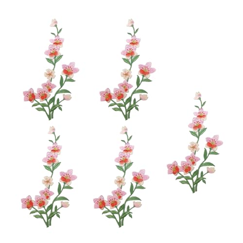 5 x bestickte Blumen-Aufnäher zum Aufbügeln für Jeans, Jacken, zum Aufnähen auf Blumenstoff für Kleidung 5 x bestickte Blumen-Aufnäher zum Aufbügeln für Jeans, Jacken, zum Aufnähen auf Blumenstoff für Kleidung von DAYnagh