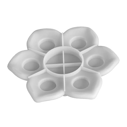 6 Hohlräume Florale Silikonform Für Epoxidharz Teelichthalter Hochzeitsdekoration Mehrzweck-Silikonkerzenform Silikonkerzenform von DAYnagh