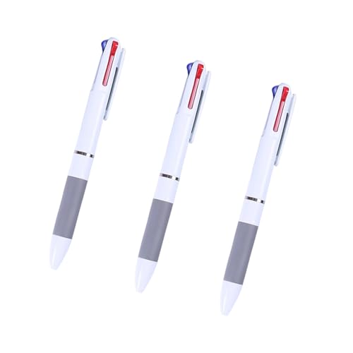 DAYnagh 3/5/10 Stück mehrfarbiger Stift 3-Farben-in-1 Schreibstifte zum Notieren von Journaling, einziehbarer Kugelschreiber für Schule, Büro, mehrfarbig von DAYnagh