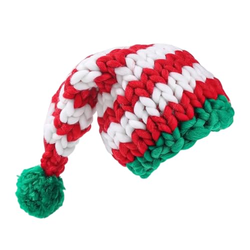 DAYnagh Festival Weihnachten Santa Hats Häkeln Plüsch Santa Caps Holiday Celebrations Party Accessoire Kopfbedeckung Für Familien Die Outdoor Urlaubsaktivitätskappen Versammeln von DAYnagh