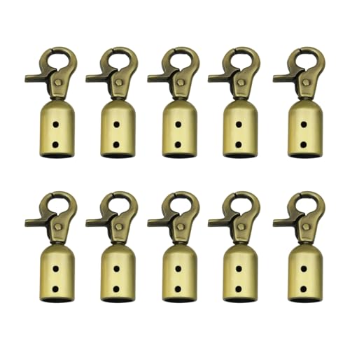 DAYnagh Quasten Endkappen Verschluss Haken Tasche Metallschnallen Tasche Griff Strap Stopper Haken Handtasche Gürtel Kleiderbügel Schnappverbinder Geschenke von DAYnagh