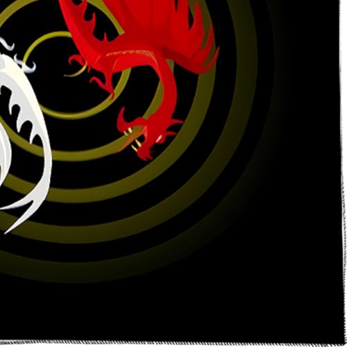 DAYnagh Tarots Tischdecke Dragon/Wolf Muster Astrologie Altäre Stoff Göttisch Kartentisch Stoff Wandteppich Hexereien Versorgung Dragon/Wolf Muster Tarotkarte Tischdecke Spirituelle Decktuch von DAYnagh