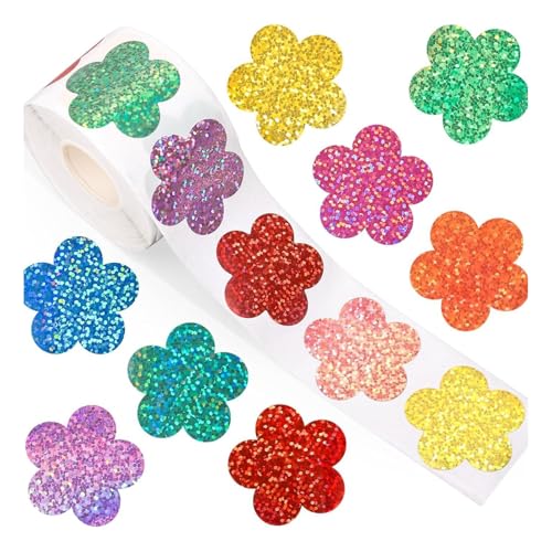 Glitzernde dekorative Aufkleber, 15 mm, selbstklebend, für Scrapbooking, Tagebuch, Verpackung, Party-Dekoration, 500 Stück Glitzernde dekorative Aufkleber, 15 mm, selbstklebend, für Scrapbooking, Tagebuch, Verpackung, Party-Dekoration, 500 Stück von DAYnagh