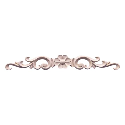 Handgefertigte Holzfriese, kunstvolles Blumenmuster, Schrank-Wandakzent, Heimdekoration für Türen, Wandschränke, Fronten, handgeschnitzte Möbelformteile von DAYnagh