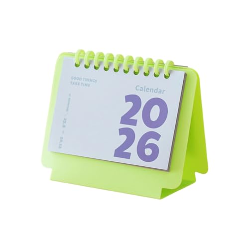 Kleiner Tischkalender 2026, Taschenkalender, monatliche Notizblöcke, tragbarer Planer, Kunststoff-Bindekamm für Terminplanung, kreatives Thema Kleiner Tischkalender 2026, Taschenkalender, monatliche Notizblöcke, tragbarer Planer, Kunststoff-Bindekamm für Terminplanung, kreatives Thema von DAYnagh