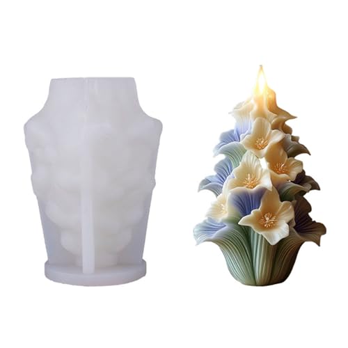 Silikonform Blumenstrauß,Gießformen Silikon Blumenstrauß,Blumen Kerzen Silikonformen,Gipsformen Zum Gießen,für Deko & Bastelarbeiten von DAYnagh