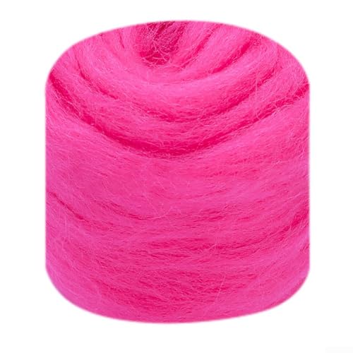 10 g Wollfaser für künstlerisches Nadelfilzen, verschönern Sie Ihre Bastelarbeiten mit weicher Wolle (42#) von DAZZLEEX