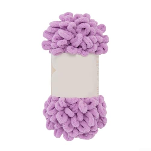 Flauschiges, grobes Garn, 100 g, weiches Polyester-Fingerschlaufengarn für gemütliche Babydecken (012) von DAZZLEEX