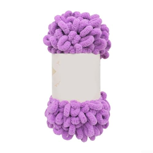 Flauschiges, grobes Garn, 100 g, weiches Polyester-Fingerschlaufengarn für gemütliche Babydecken (013) von DAZZLEEX