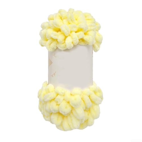 Flauschiges, grobes Garn, 100 g, weiches Polyester-Fingerschlaufengarn für gemütliche Babydecken (014) von DAZZLEEX