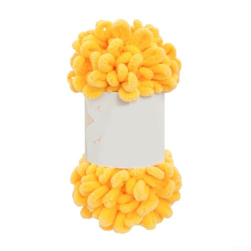 Flauschiges, grobes Garn, 100 g, weiches Polyester-Fingerschlaufengarn für gemütliche Babydecken (015) von DAZZLEEX