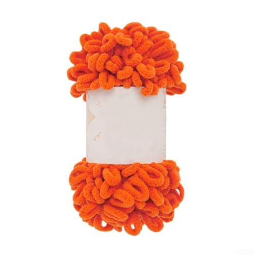 Flauschiges, grobes Garn, 100 g, weiches Polyester-Fingerschlaufengarn für gemütliche Babydecken (017) von DAZZLEEX